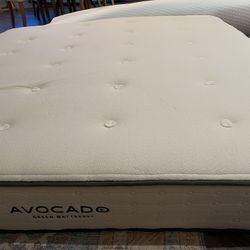 Newly Used King Avocado Green Firm Mattress 