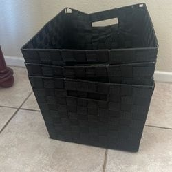 Woven storage boxes