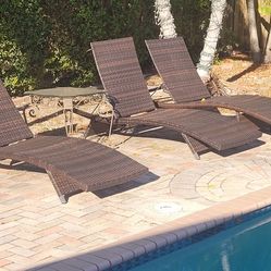 Sun Bathing Lounge Chairs