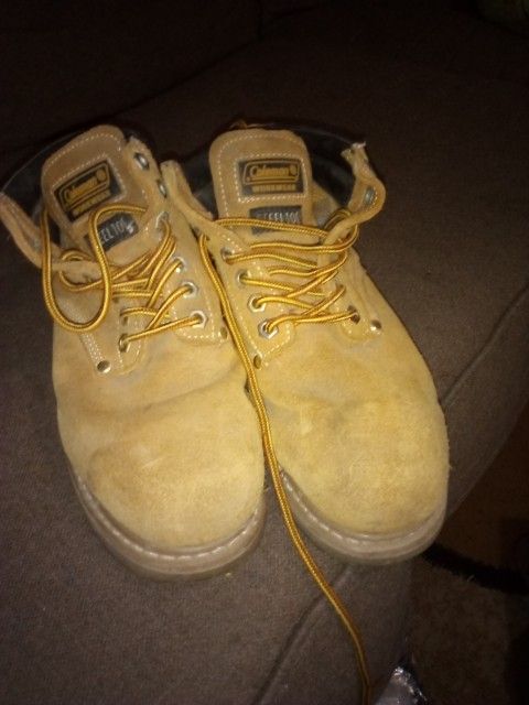 Coleman Workwear Steel Toe Boots Size 7