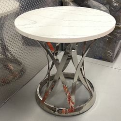 Janet Round Marble Coffee Table