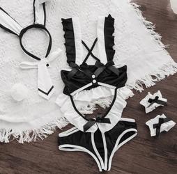 Women's bunny maid costume