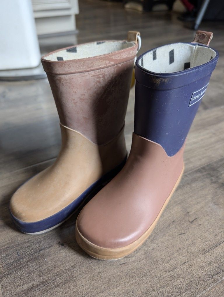 Sticky Lemon 🍋 Unisex Kids Rain Boots Size 26
