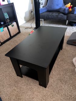 Lift top coffee table BLACK