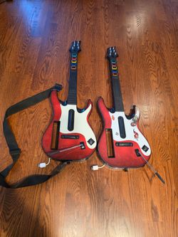 2 Nintendo Wii Guitar Hero Wireless Controller Tested and working