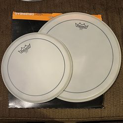 BRAND NEW Remo Pinstripe 12” & 16” Drumheads