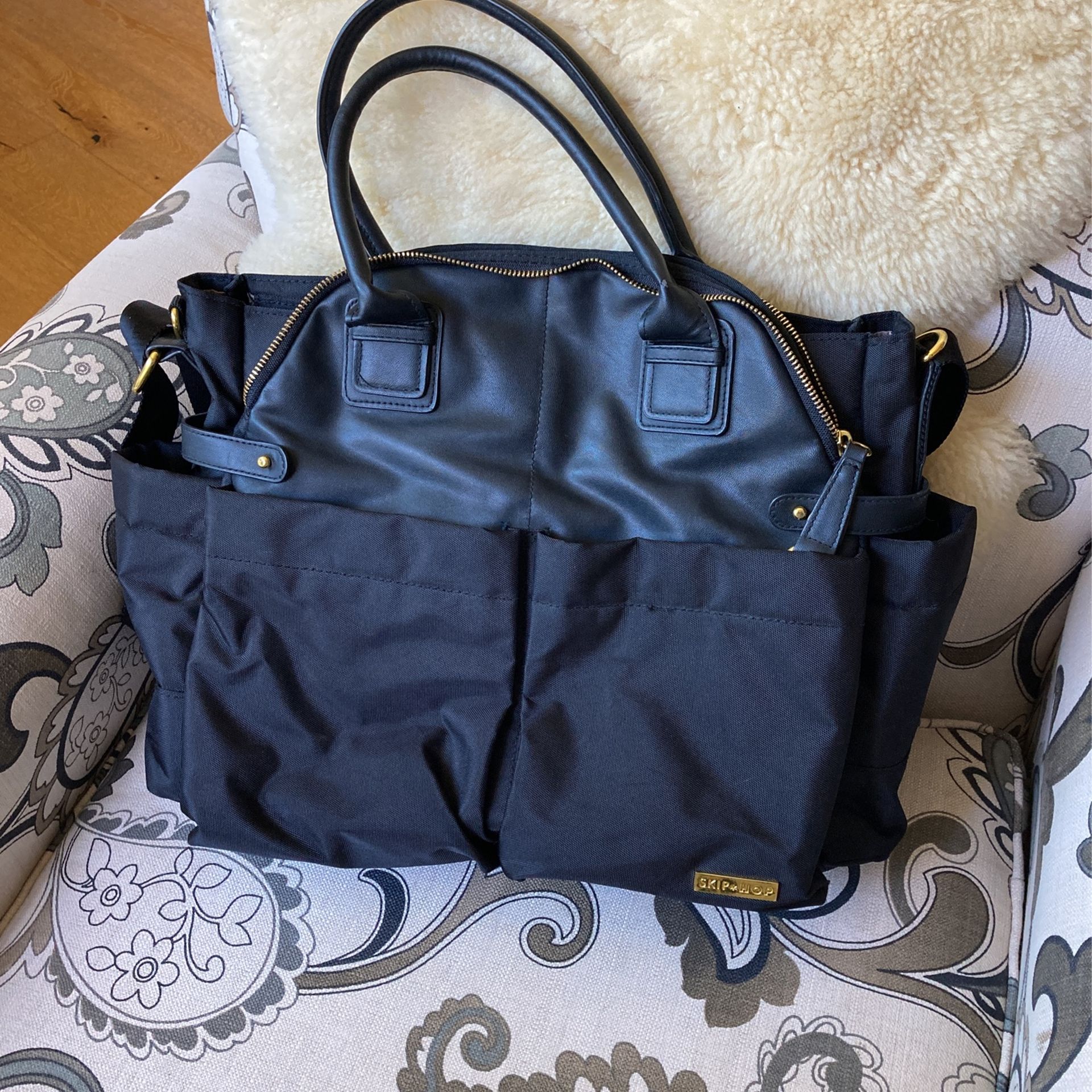 Skip Hop Chelsea Black Diaper Bag