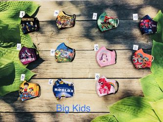 $10 for 3 pcs - Kids Face Covering