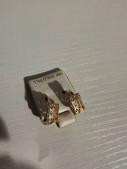 18k gold fill hoop earrings
