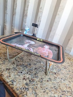E,t vintage dinner tray