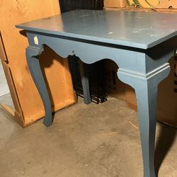 Blue table