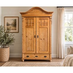 Large Antique Pine Armoire