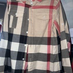 Boys Burberry Button Down Size 8y