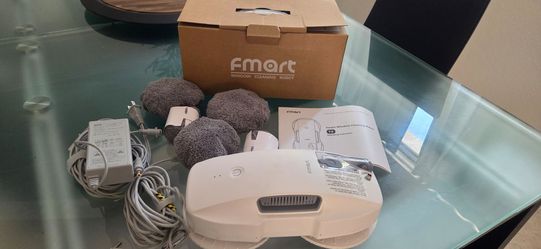 FMART T9Pro Window Cleaning Robot, Ultrasonic Atomization Intelligent Water Spray, 3800PA Suction Power