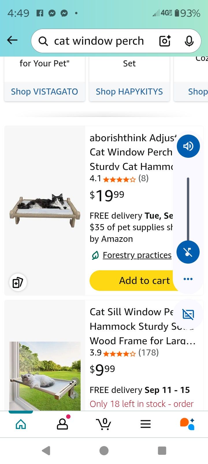 Adjustable Cat Window Perch
