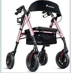 FlyingJoy (Pink) Rollator Walker