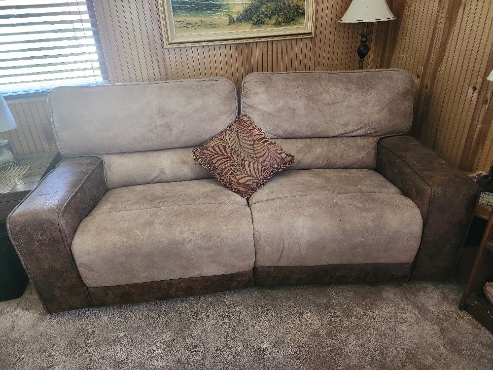 Badcock dual recliner couch love seat