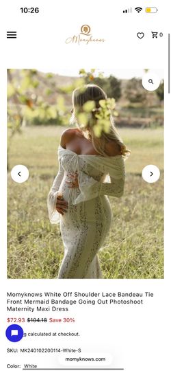 Mommyknows Off shoulder maternity dress