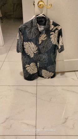 Hawaiian Shirt / Blue-beige