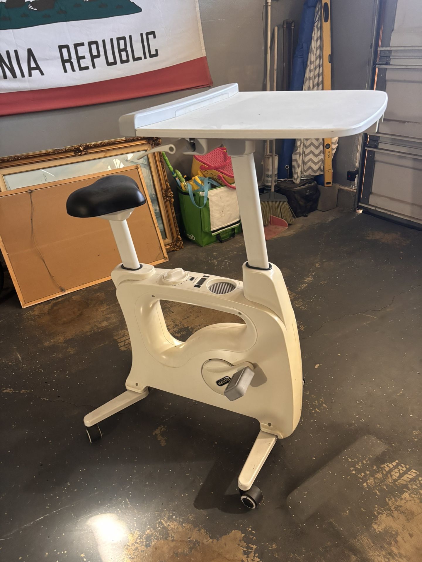 Exercise Bike With Desk