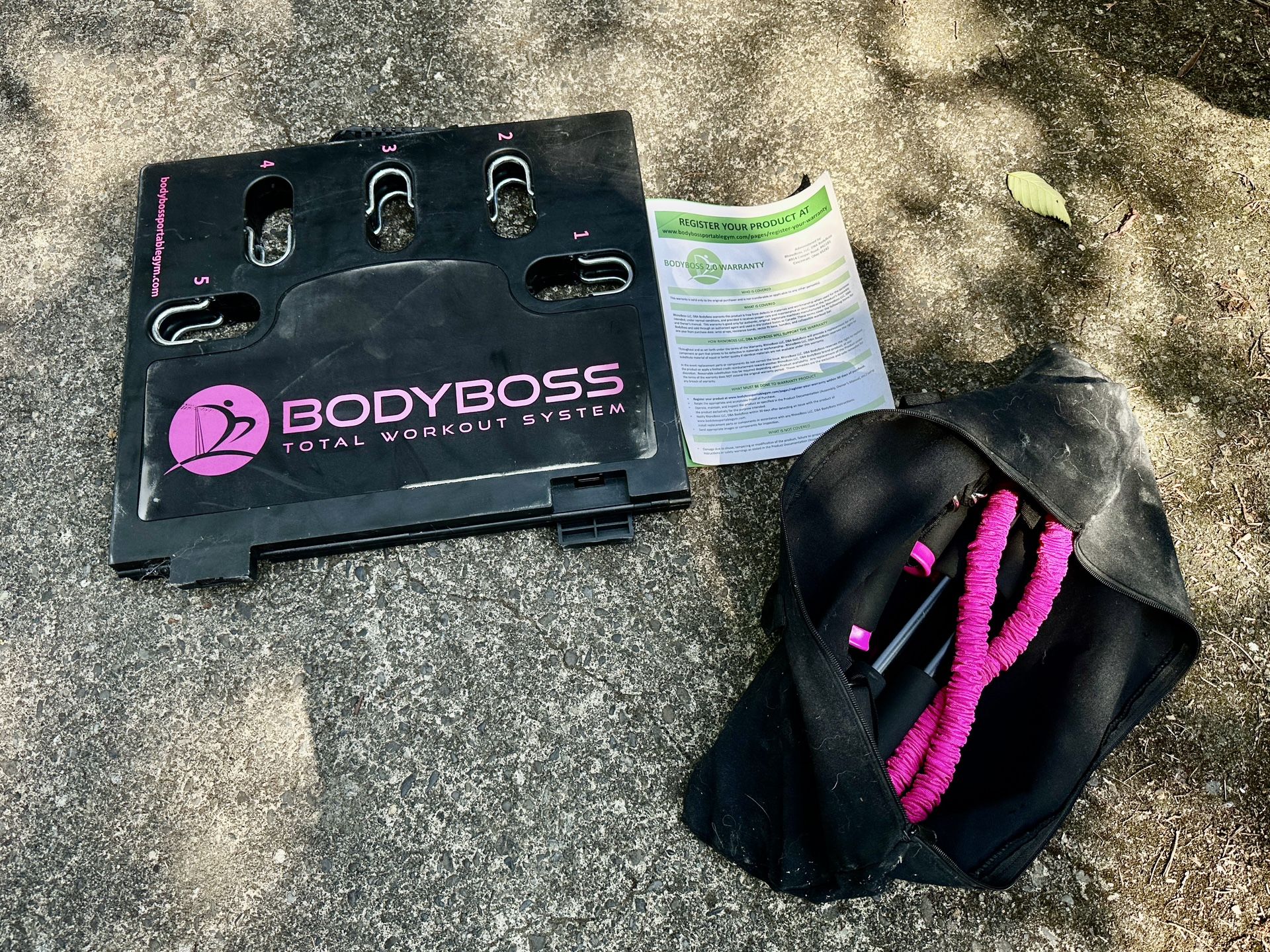 BodyBoss 2.0 - Full Portable Home Gym Workout Package (PINK)