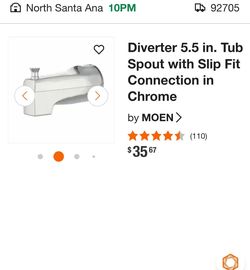 Tub spout diverter