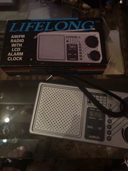 Lifelong AM/FM Radio with LCD Alarm Clock