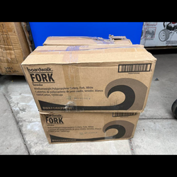 4 cajas de tenedores at $25 por caja trae 1000 piezas/ 2 cajas de cuchillos 960 piezas $25 cada caja gracias