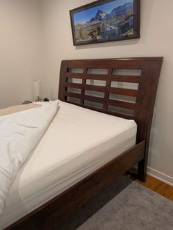 Wooden Queen (or Full) Bed Frame