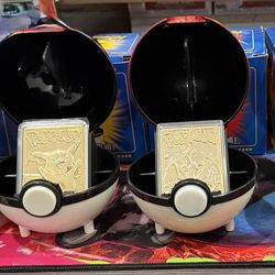 Pokemon 23k gold plated cards Burger King promo