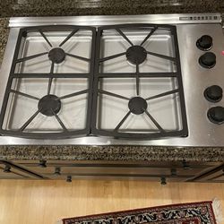 Dacor Built In Cook Top And Draft Down Hood 