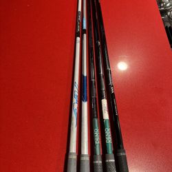 Graphite Golf Shafts With Taylormade Adapters And .370 Tips