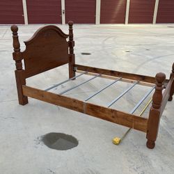 Solid Wood Queen Size Bed Frame 