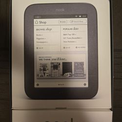 Nook Reader Barnes Noble Simple Touch 2GB, Wi-Fi, 6in eBook - Bundle + Case New