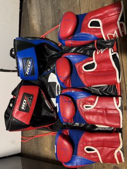 RDX Boxing Gloves, Head Guards & Under Armor String Bag Included