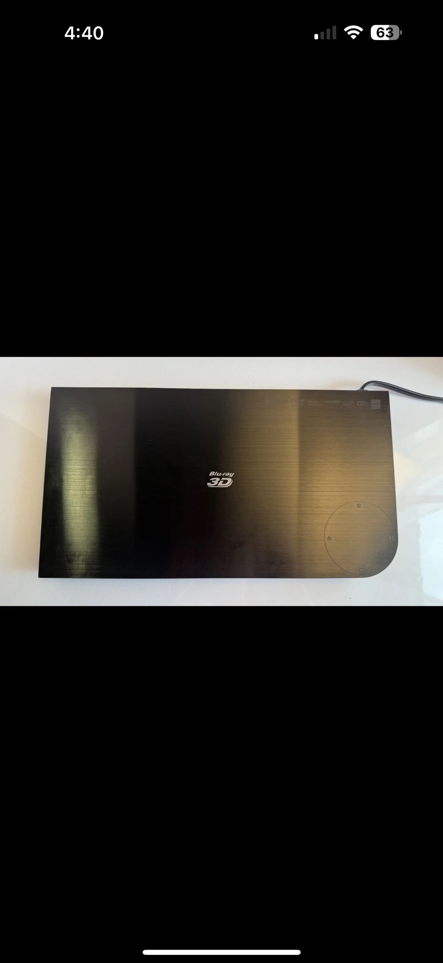 Samsung 3D Blu-ray DVD Player Wi-Fi HDMI USB BD-E5500 No Remote