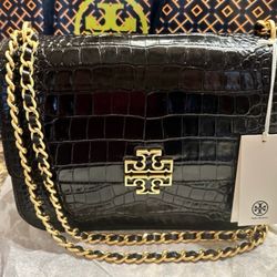 TORY BURCH BRITTEN CROC STYLE PURSE !!!
