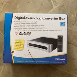 Used Digital To Analog Converter Box Black 