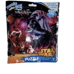 Disney Star Wars DARTH VADER Puzzle on the Go 100 Piece NEW In Reusable Foil Bag