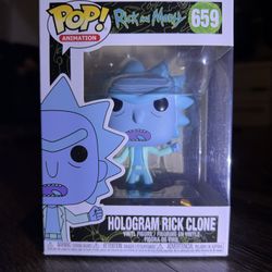 Hologram Rick Clone Funko Pop #659 Rick and Morty – Glow Style – New In Box