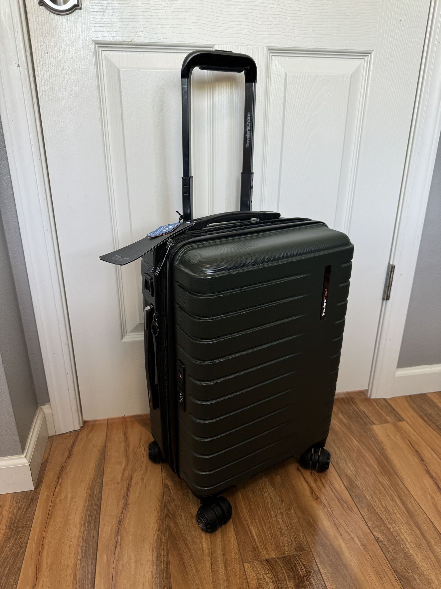 Traveler’s Choice 21” Carry On Suitcase Luggage 