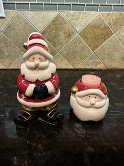 Santa Christmas Tea Light Set