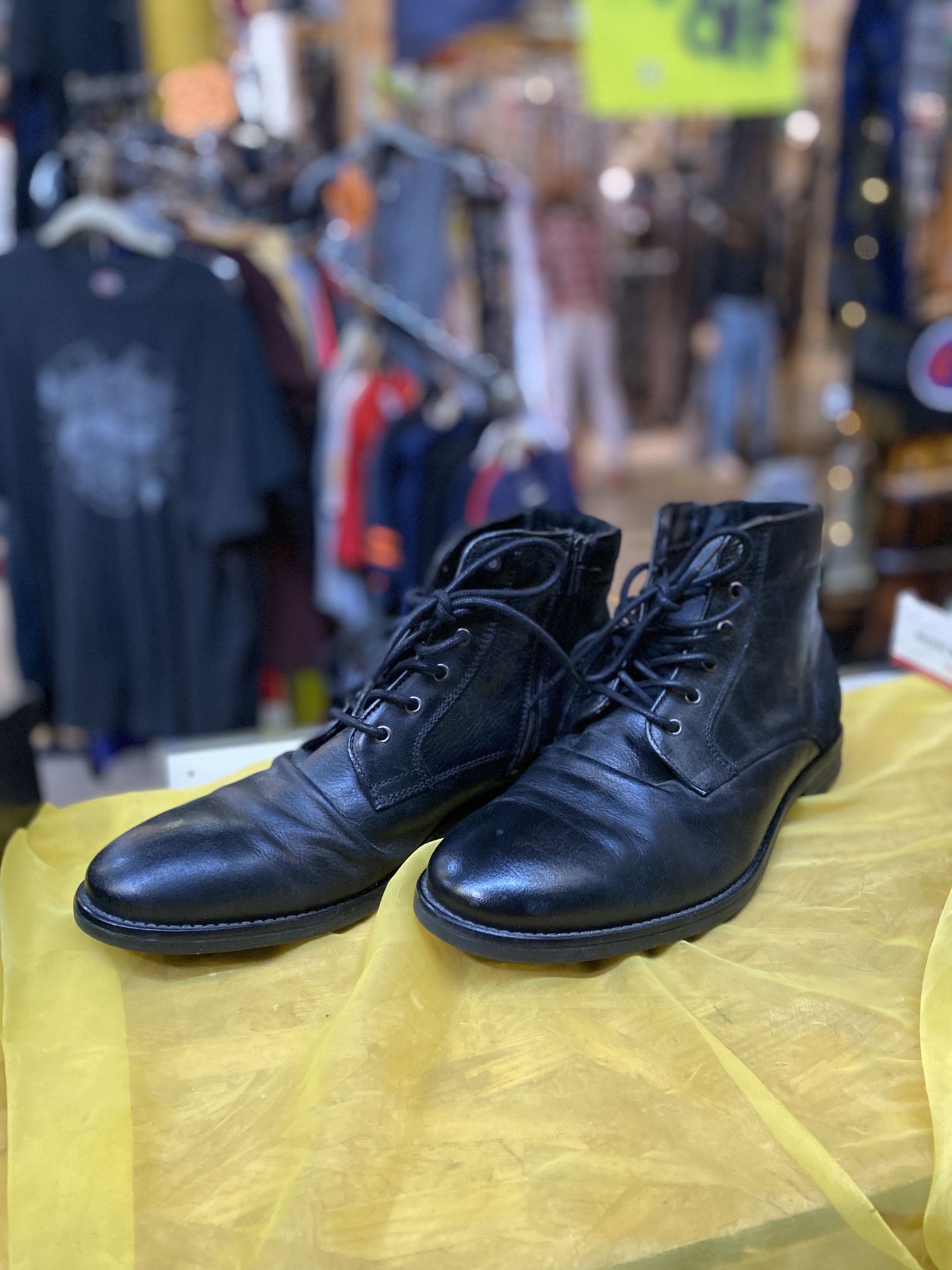ALDO Men’s Black Leather Dress Boots-12