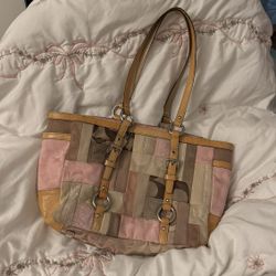 vintage coach patchwork bag