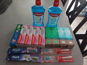 Toothpaste, Toothbrush or mouthwash $2 each