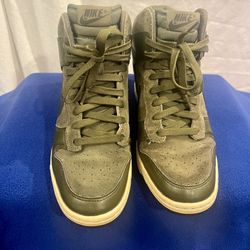 Nike Wedge Sneaker Olive Green  W 8