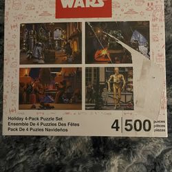 Star Wars Holiday Edition 4 Puzzles 
