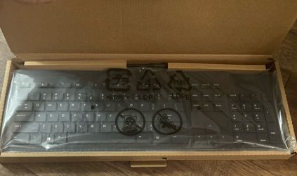 HP USB Slim Smartcard CCID Keyboard TPC-C001K - Black (911502-001) - BRAND NEW