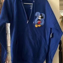 Disney Mickey Mouse 1928 Full Zippered Hoodie Sweater 