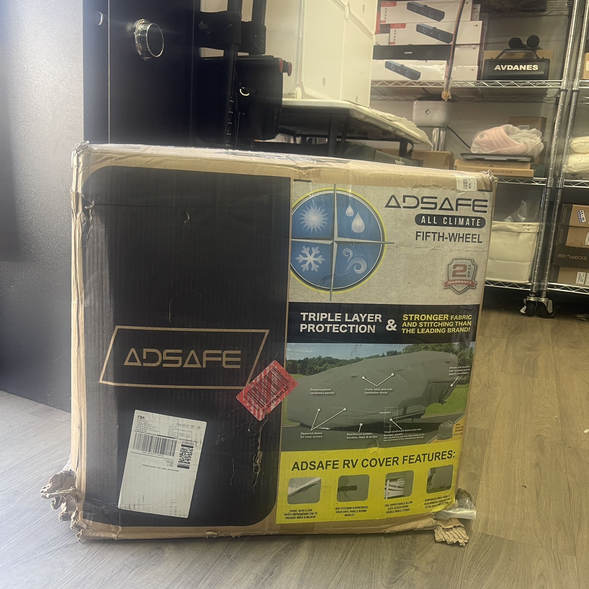 ADSAFE ALL CLIMATE Fifth-wheel OR RV COVER FITS 37'1''-40'